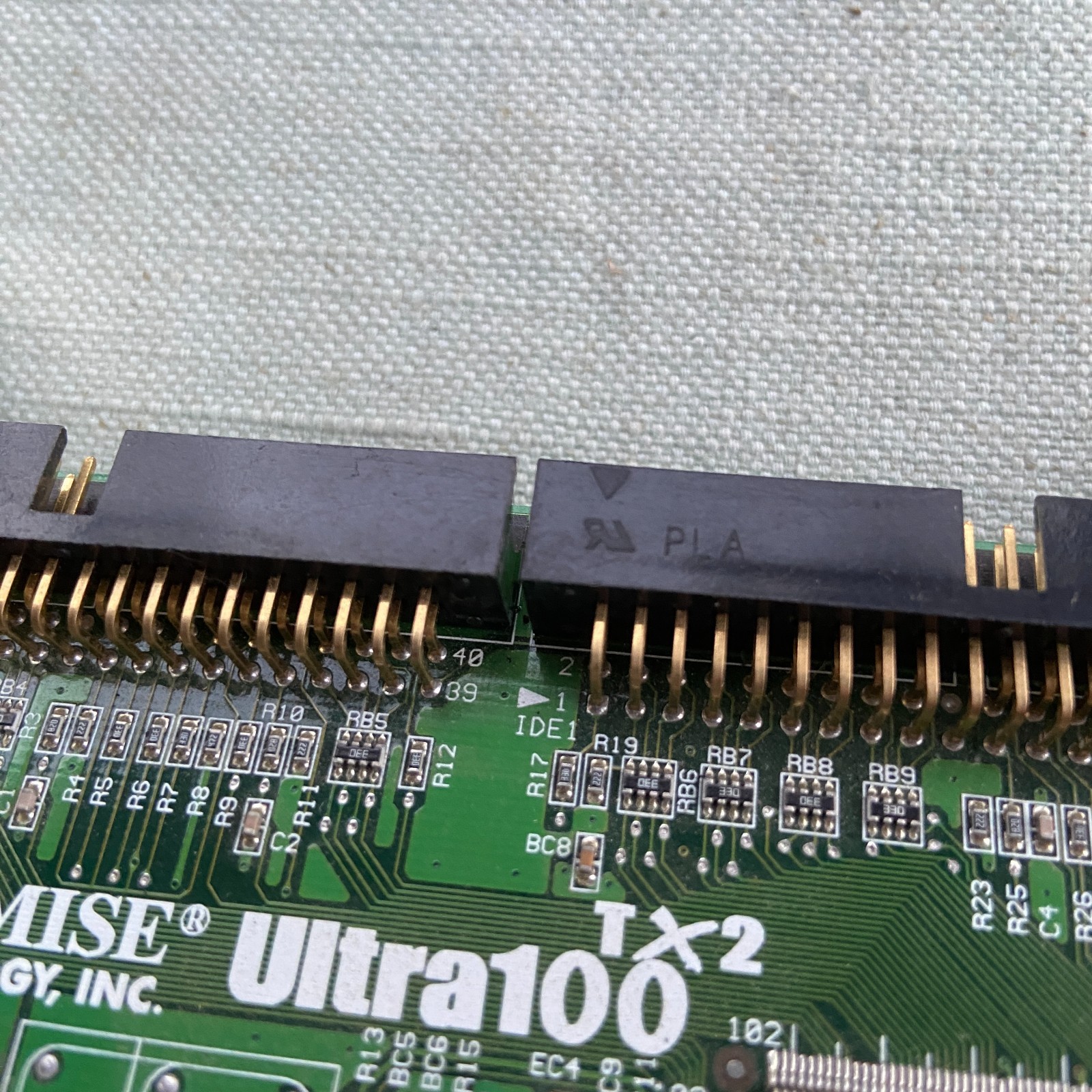 Promise Technologies Ultra 100 TX2 ATA/ATAPI Dual IDE Controller PCI Card Vintag