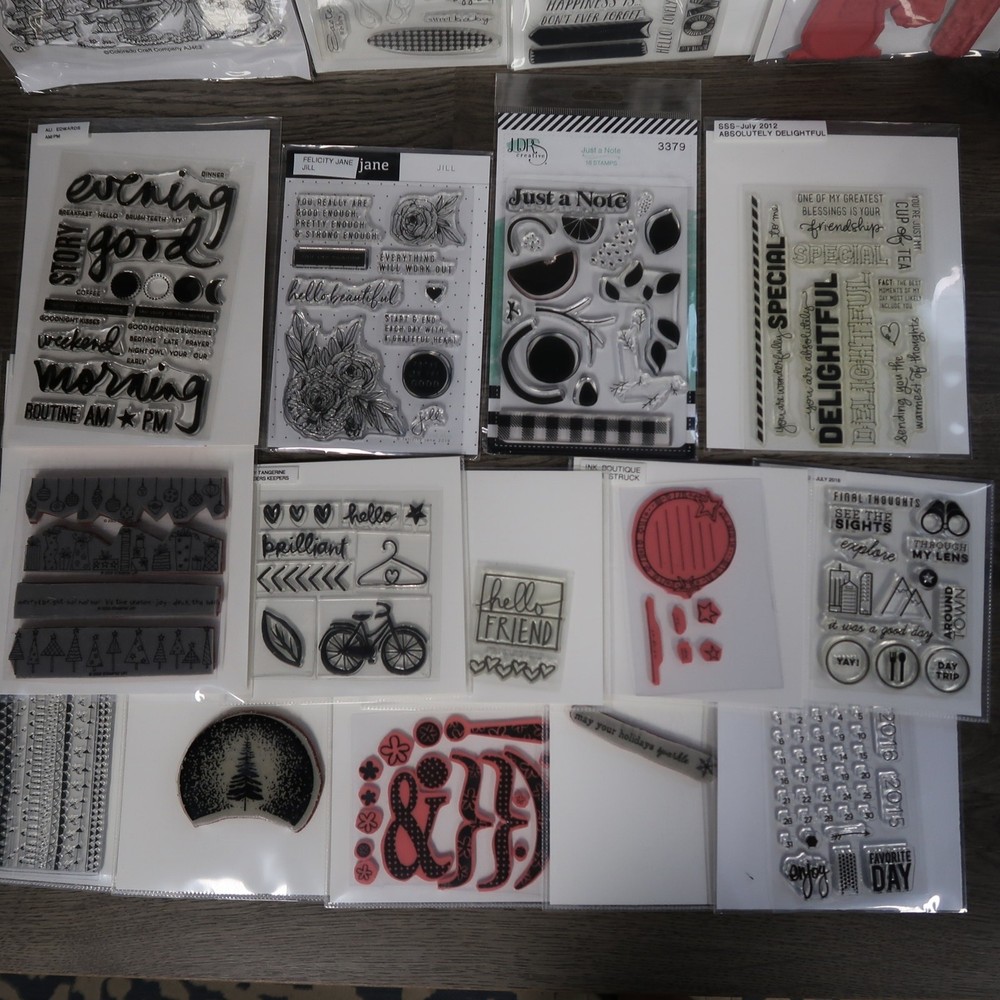 Stamp Lot Clear And Solid Stamps
