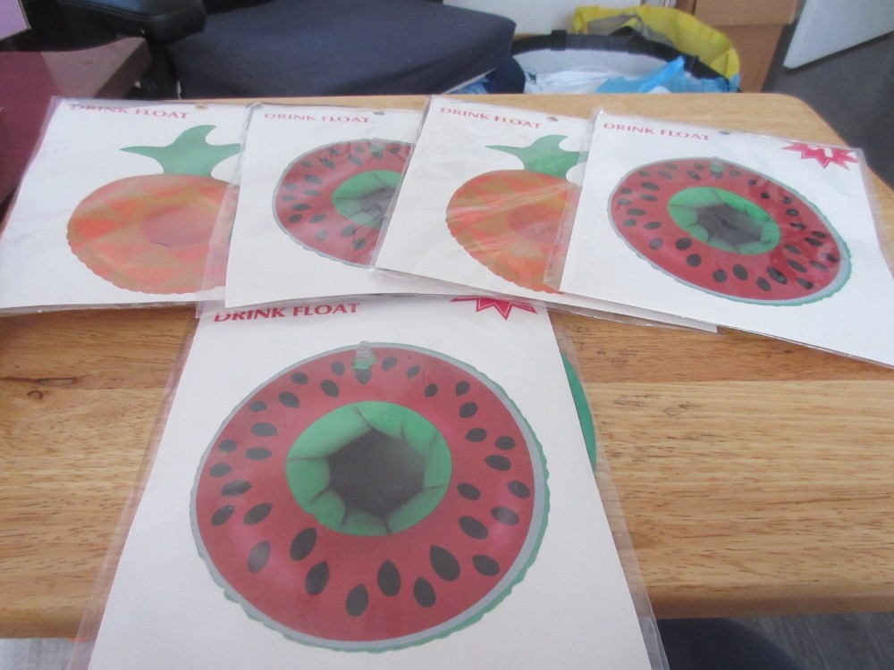 5-drink float holders, Watermelon, Oranges