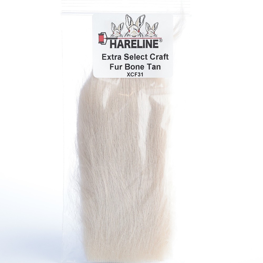 Hareline Extra Select Craft Fur - Bone Tan