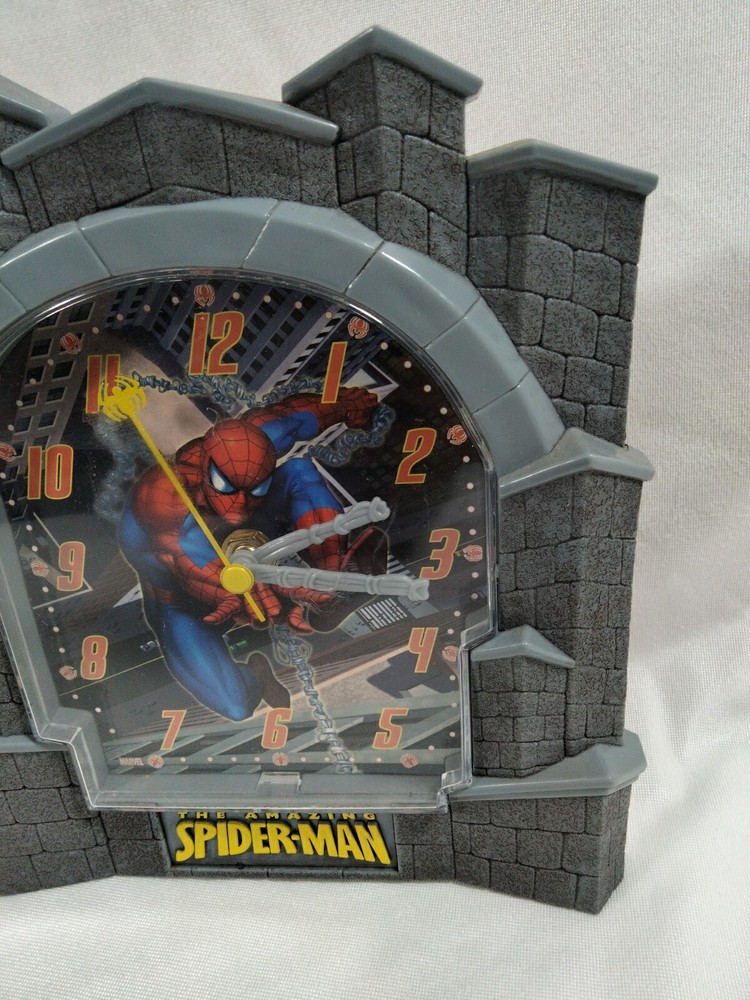Marvel Spider-Man Tower Rectangular Wall Clock Superhero Clock Amazing Spiderman