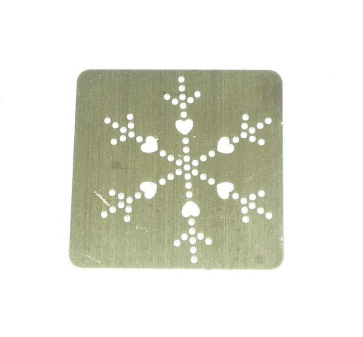 Snow Flake A.T. Brown 2003 PC-016 - Embossing & Stenciling