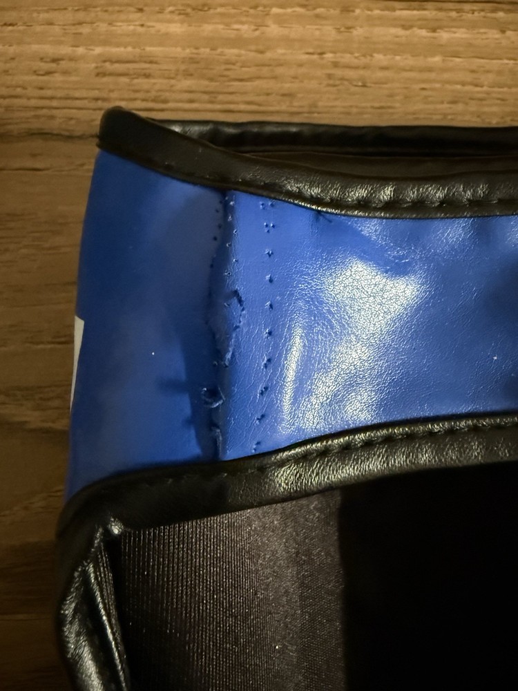 Gingpai Blue Boxing Shin Guards