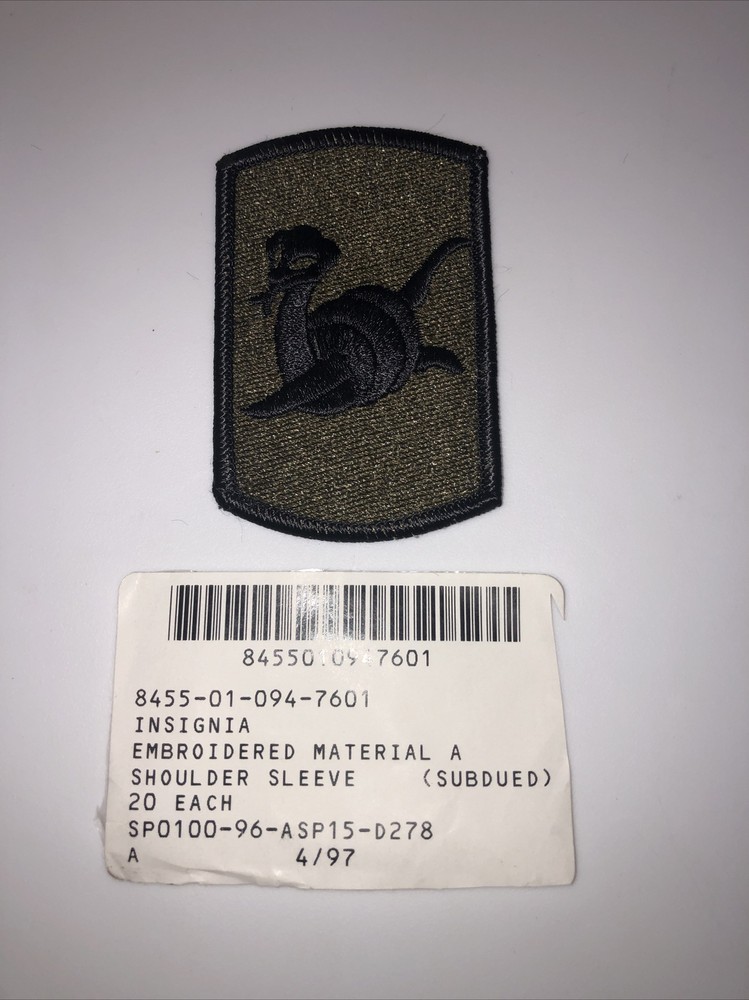 153rd Artillery Brigade Subdued U.S. Army Shoulder Patch Insignia