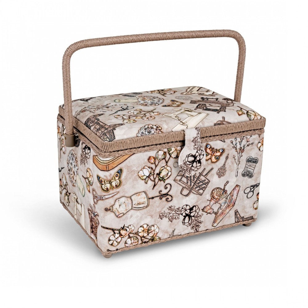 Dritz Rectangular Large Sew Basket and Accessory Case