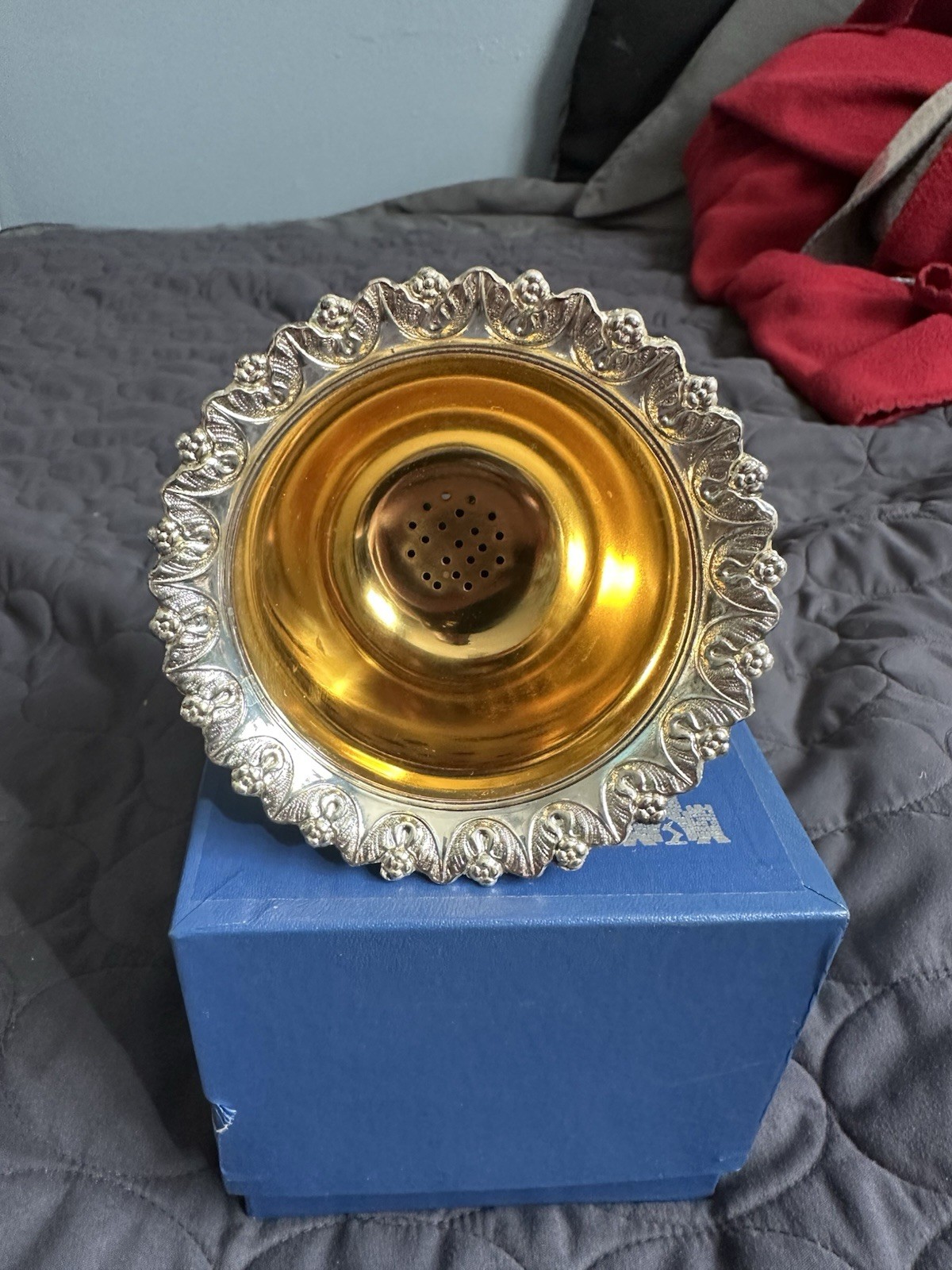 Vintage Silver Plated Wine Funnel Wine Funnel