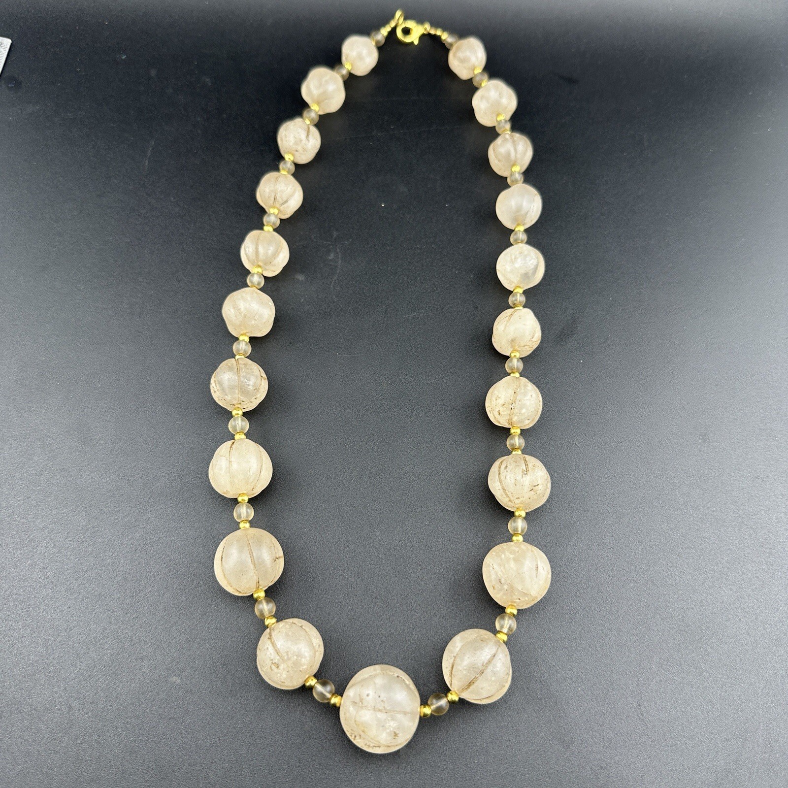 Old Himalayan Regions Crystals ￼ Beads Beads Mala Necklace Rare