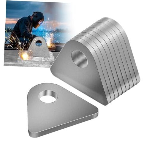 Weld on Tabs, Steel Shock Basic Weld Tab, Wide type 3/16" Thick Uncoated