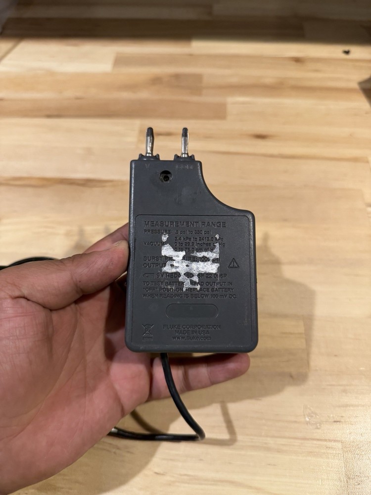 FLUKE PV350 PRESSURE VACUMM TRANSDUCER MODULE (PARTS ONLY) DOESN’T WORK