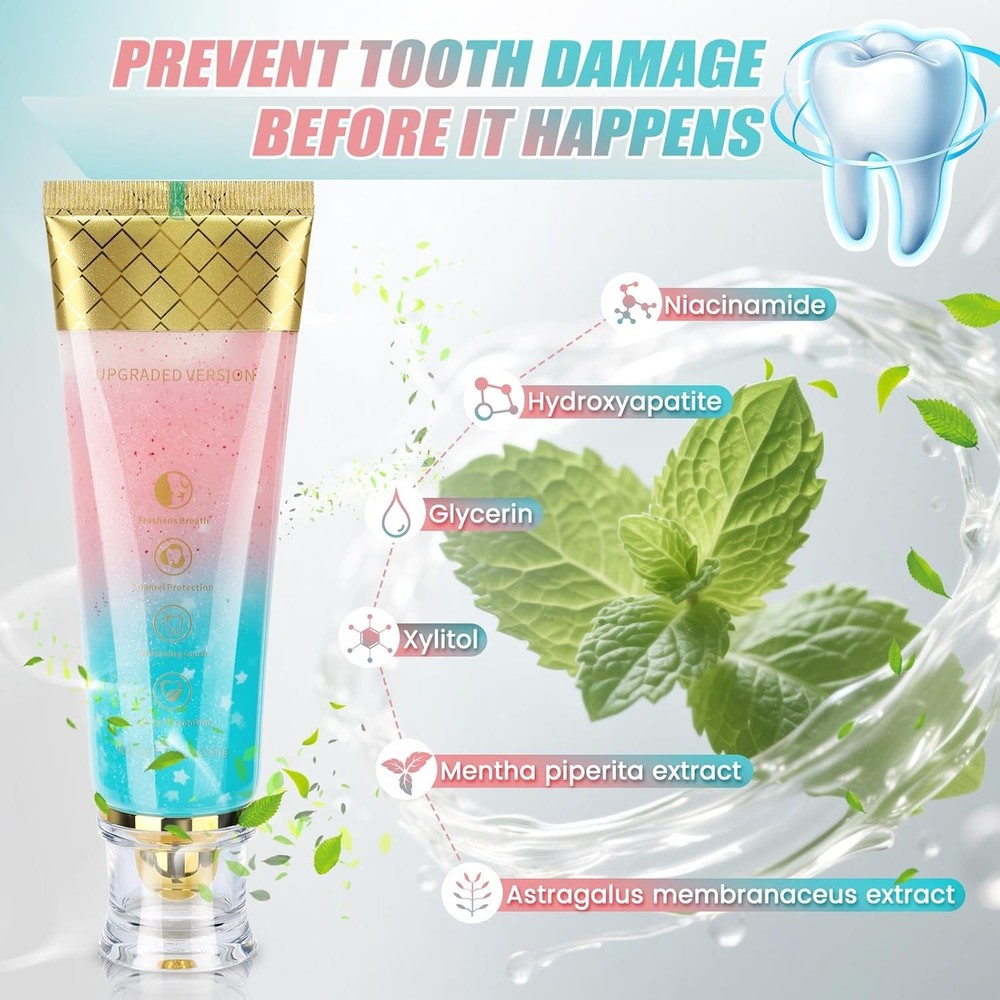 Niacinamide Whitening Toothpaste, Hydroxyapatite Toothpaste, Effectively Whit...