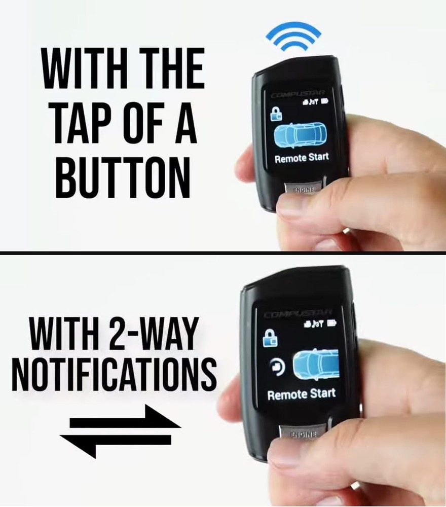 NEW Compustar CS8920-AS, 2-Way Remote Start/Alarm System optional BLAD-AL engine