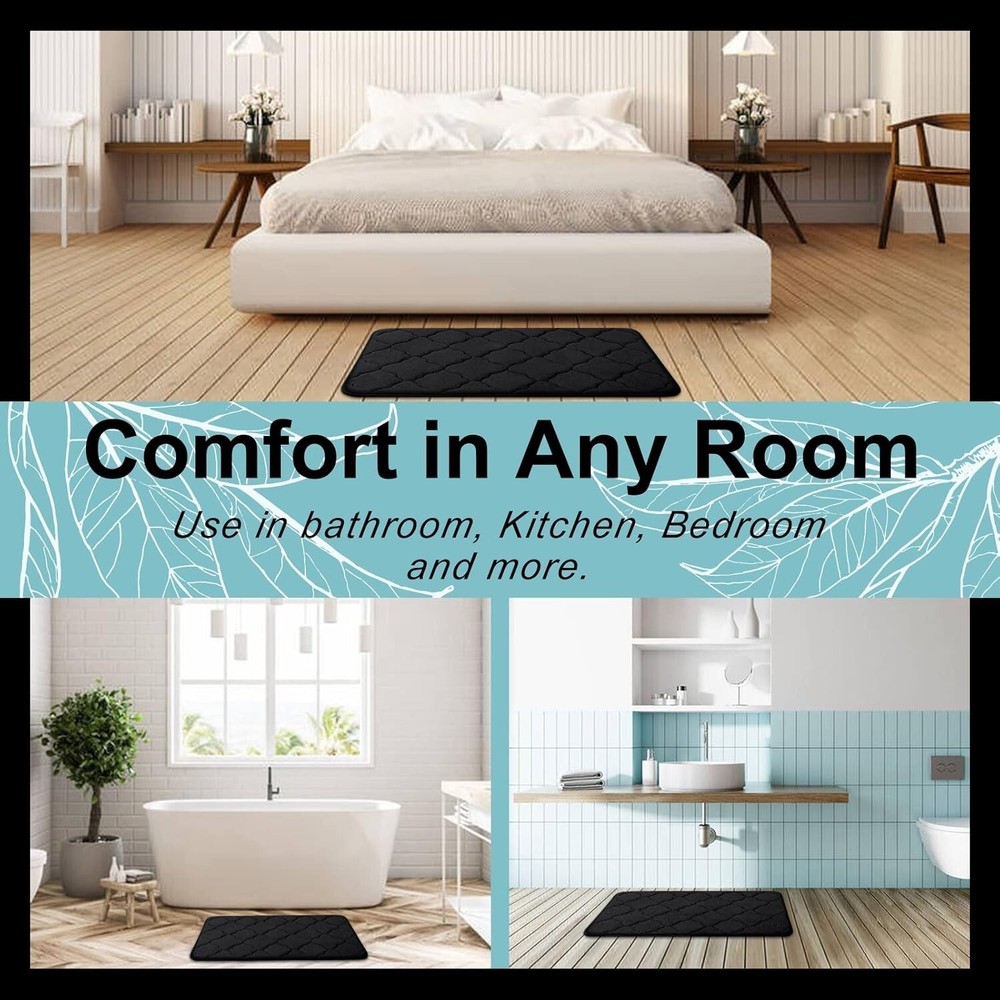 Memory Foam Bath Mat, Modernized Magic Mat Bathroom, Modernized Bath Mat,24"x16'