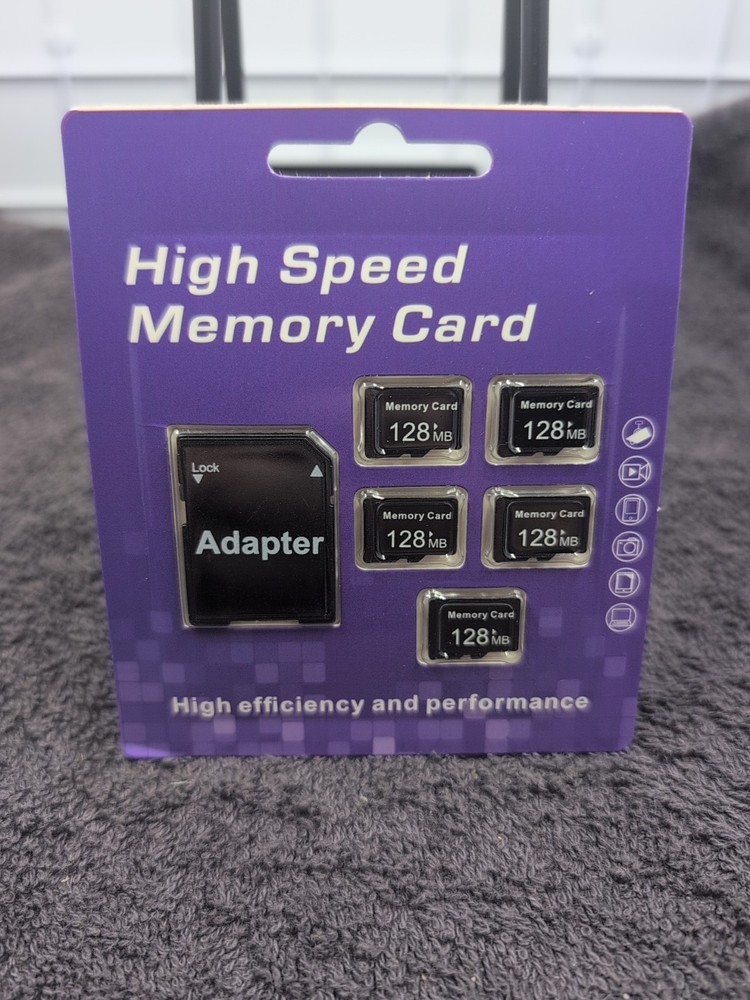 High Speed Memory Card  5 Pack 128GB Each Plus SD Adapter