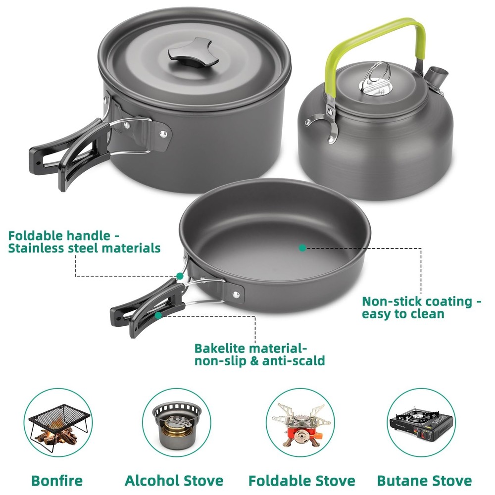 Camping Cooking Set 17pcs
