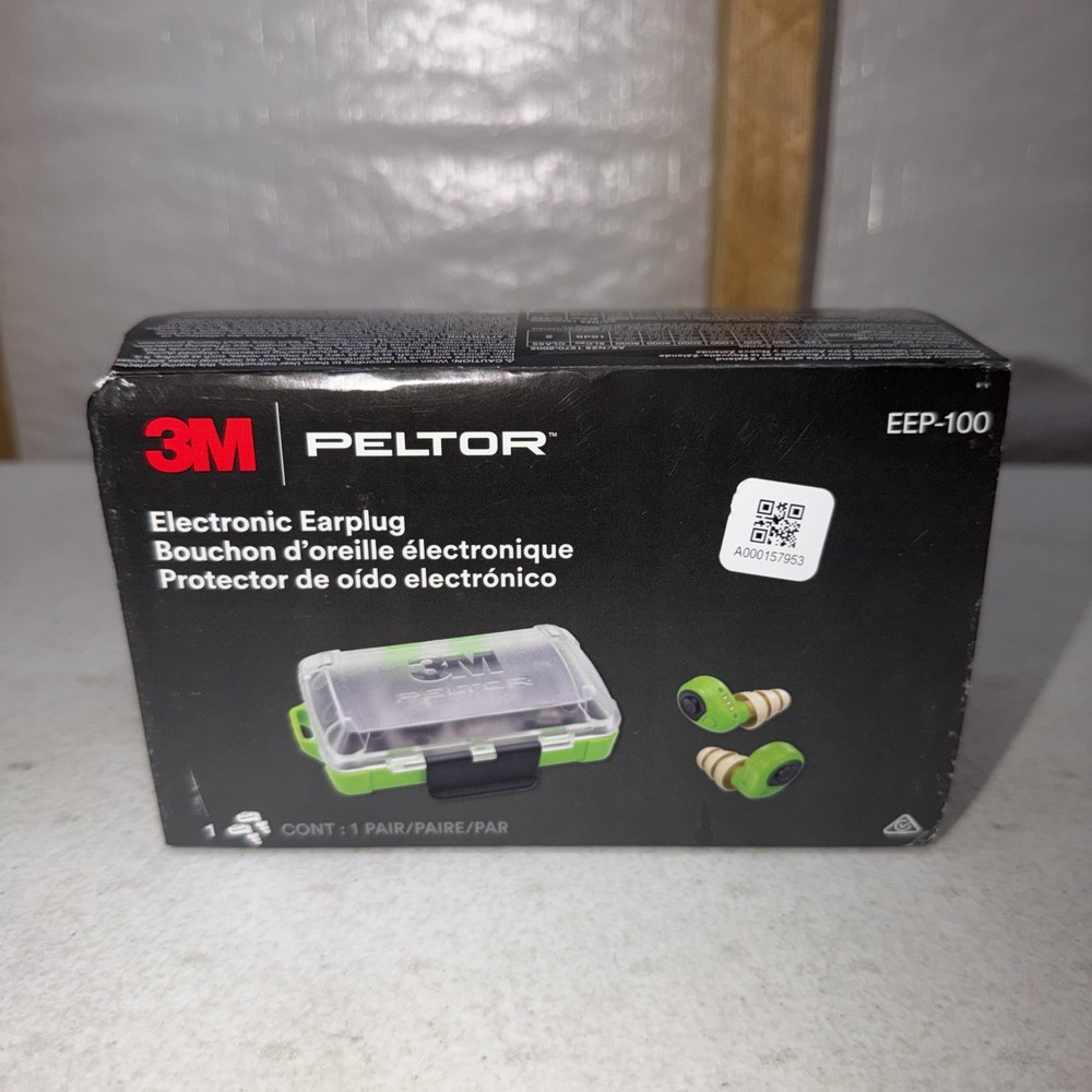 Peltor EEP100 Electronic Earplugs ABS Polymer 6 DB Earbuds Green: EEP-100