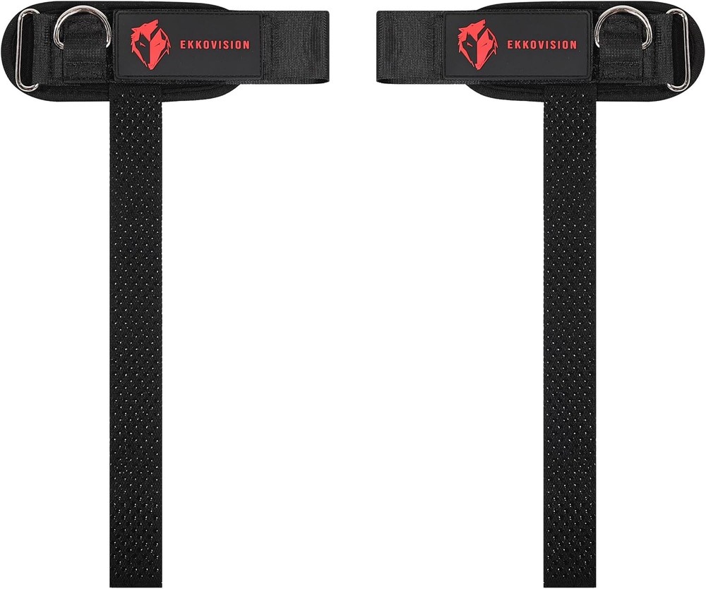 Ekkovision Weight Lifting Straps With Cuffed D Ring, Wrist Support for PHASE3