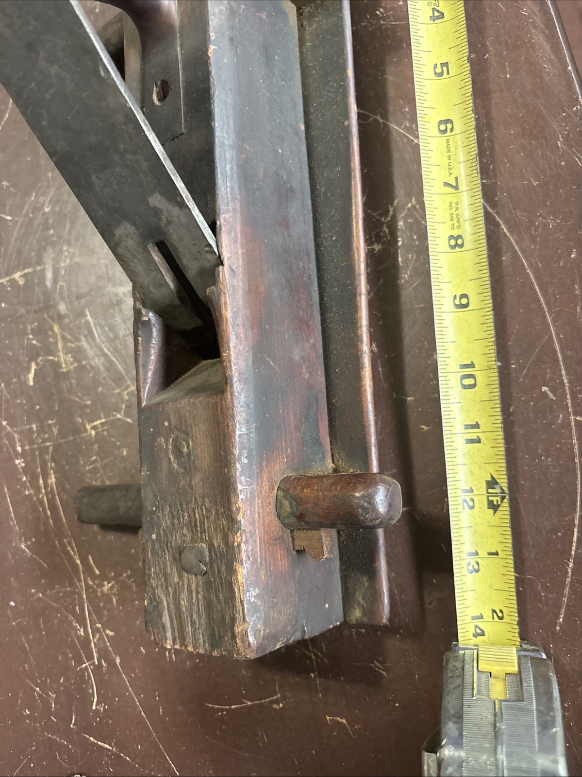 L.R. Spring Antique Wooden Plow Plane