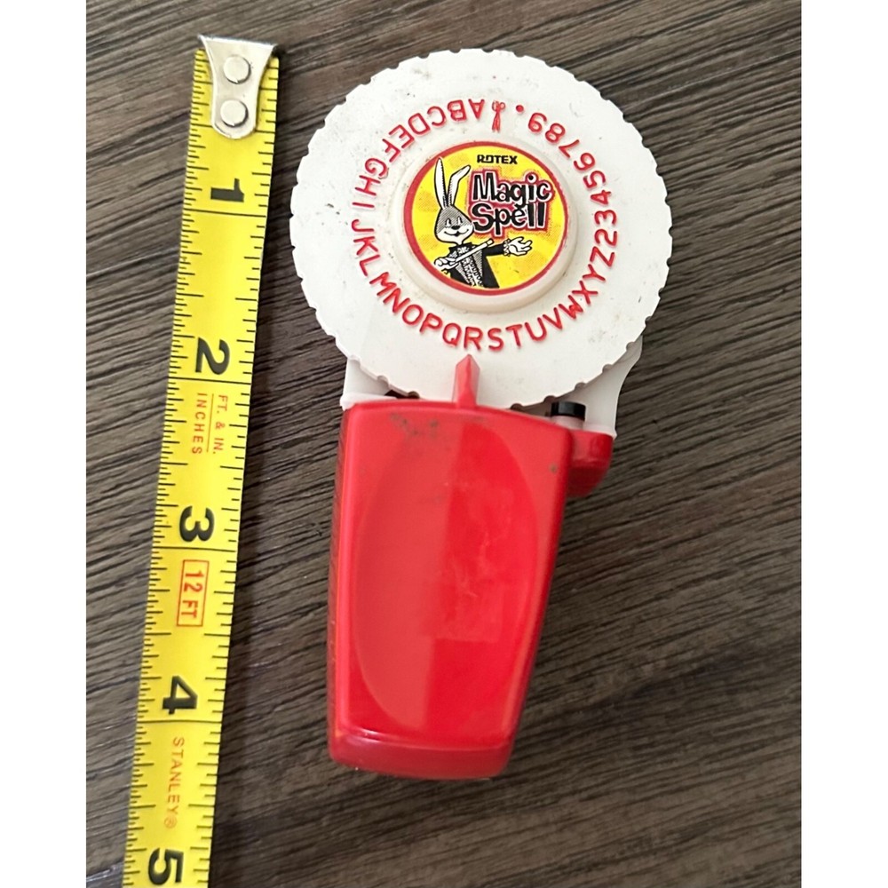 Vintage Rotex Magic Spell Label Maker