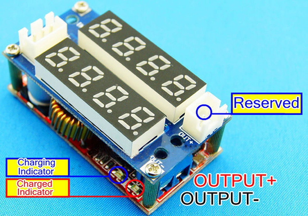 5A Adjustable Dual Colour CC/CV Display Step Down Moudul LED Panel Voltmeter