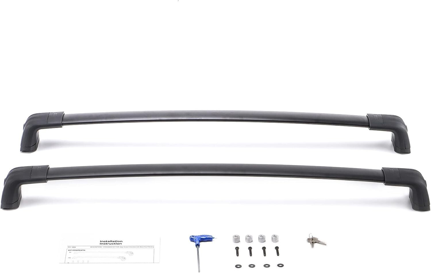 Pair Roof Rack Cross Bar Luggage Cargo Carrier For Jeep Grand Cherokee 2011-2022