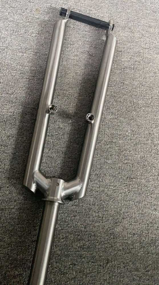 Titanium alloy Mountain MTB Bicycle Front Fork V brake