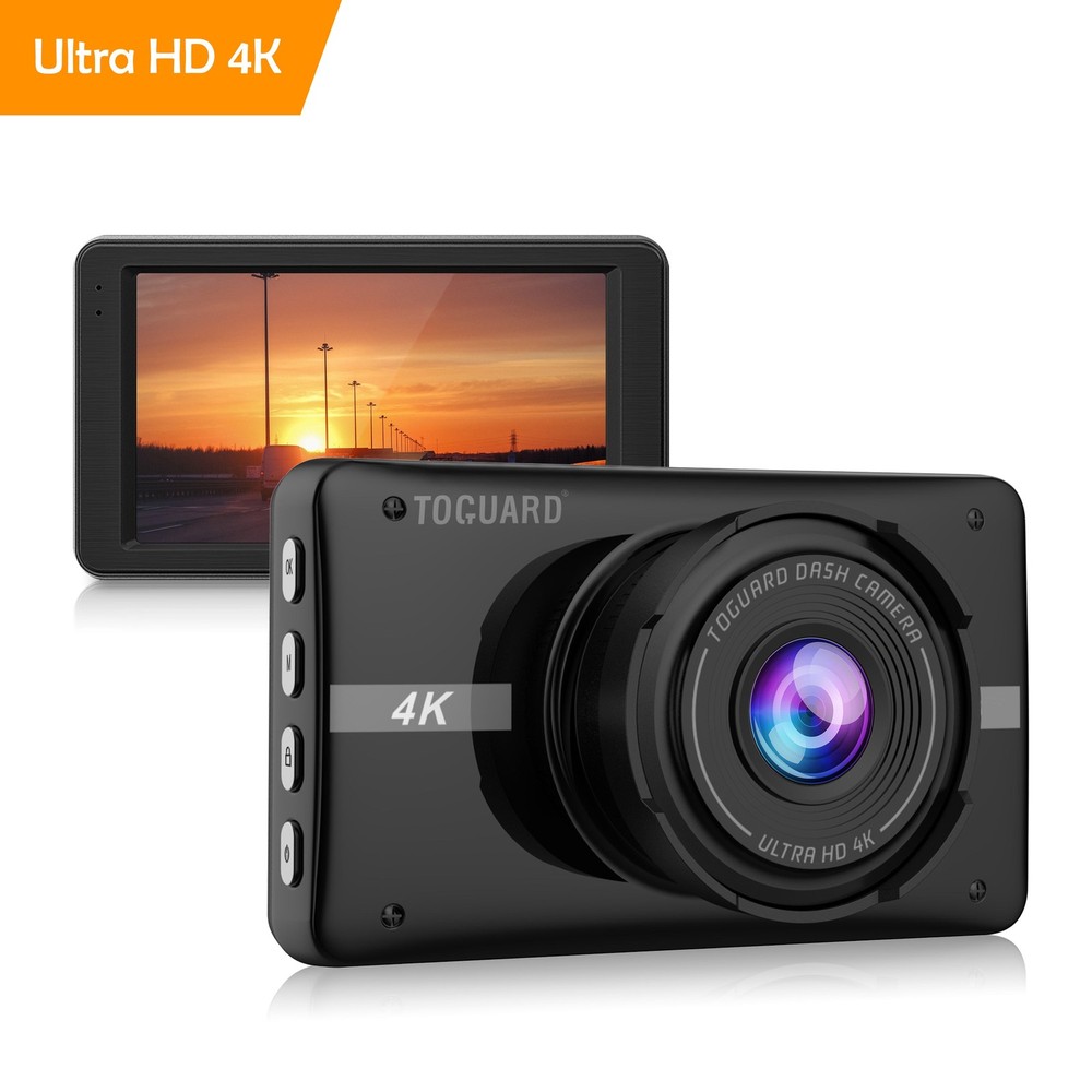 TOGUARD 4K Dash Cam Front Dash Camera Night Vision G-Sensor Video Recorder