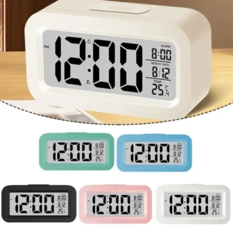 Desk Decorations Table Clock Bedroom Decoration Led Digital Alarm Clock Data...
