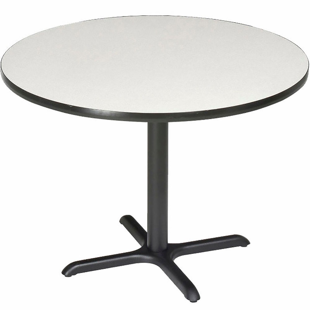 Round Counter Height Restaurant Table Gray 42"W x 36"H