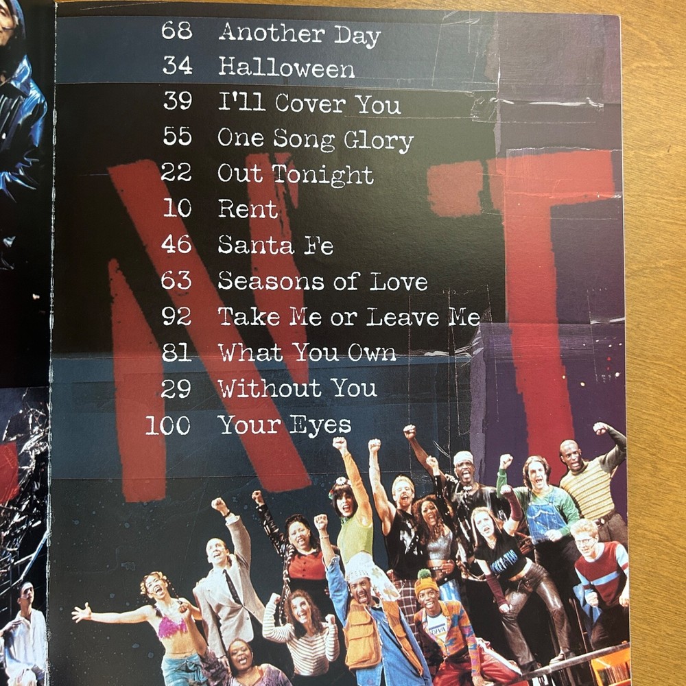 RENT Musical Vocal Selections