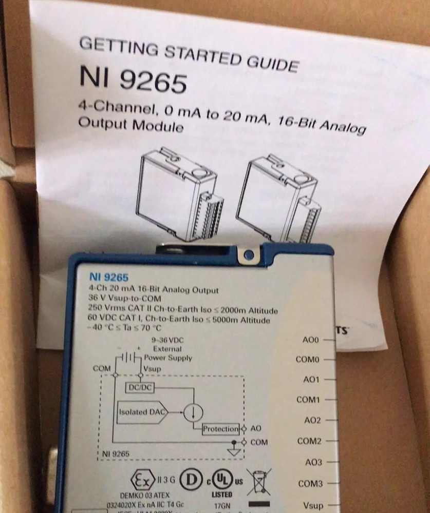 NEW National Instruments NI 9265 NI-9265 Current Output Module