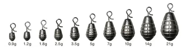 VARIVAS Tungsten Grenade Quick Change Weights - Choose Size