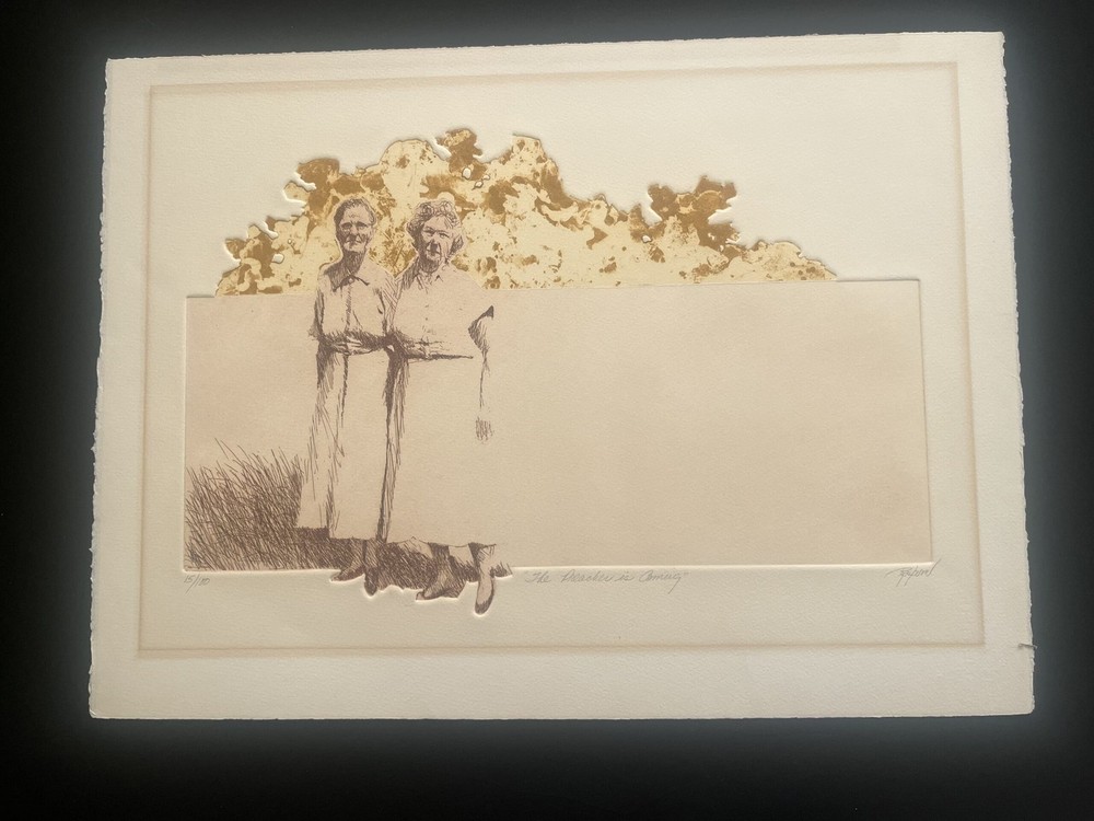 Dale Rayburn Etching The Preacher is Coming Signed & Numbered