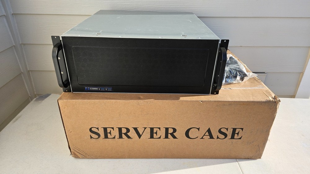 4U Rackmount Server Ai 19" Short Depth Chassis Computer Case 15-Drive Bays