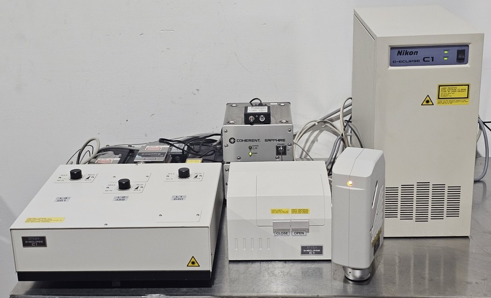 Nikon D-Eclipse C1 Confocal Microscope System w/Coherent Sapphire Laser Unit