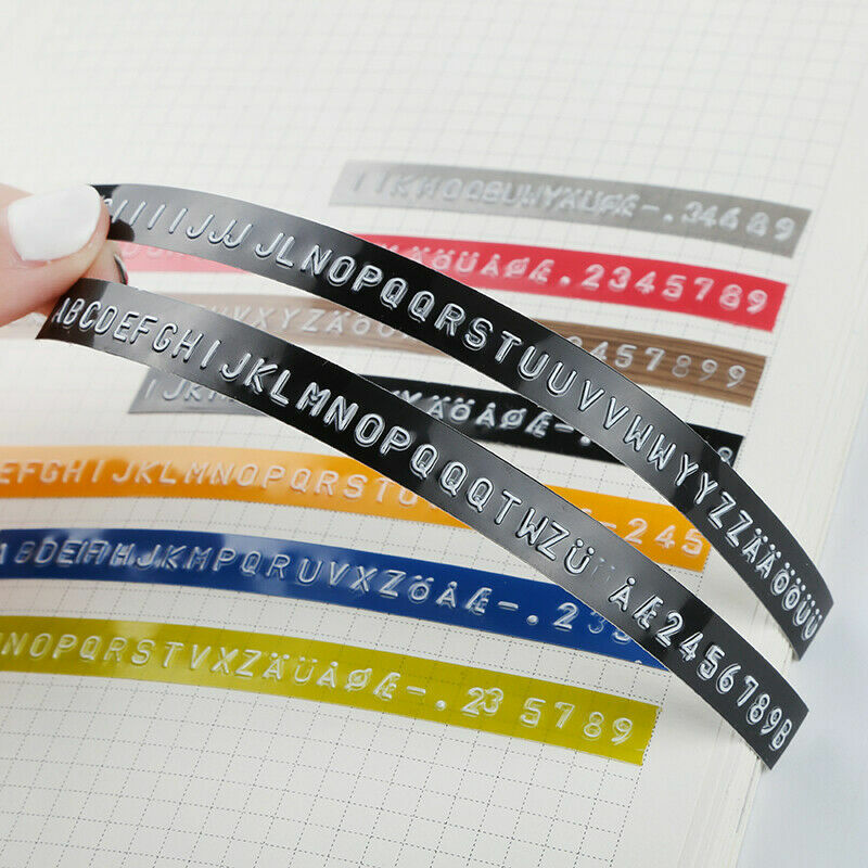 5PK Dymo 3D Embossing Label Tape 9mm for Dymo Organizer Xpress Label Maker 3/8"