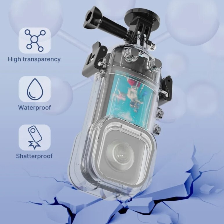 Invisible Waterproof Housing Case for Insta360 X4