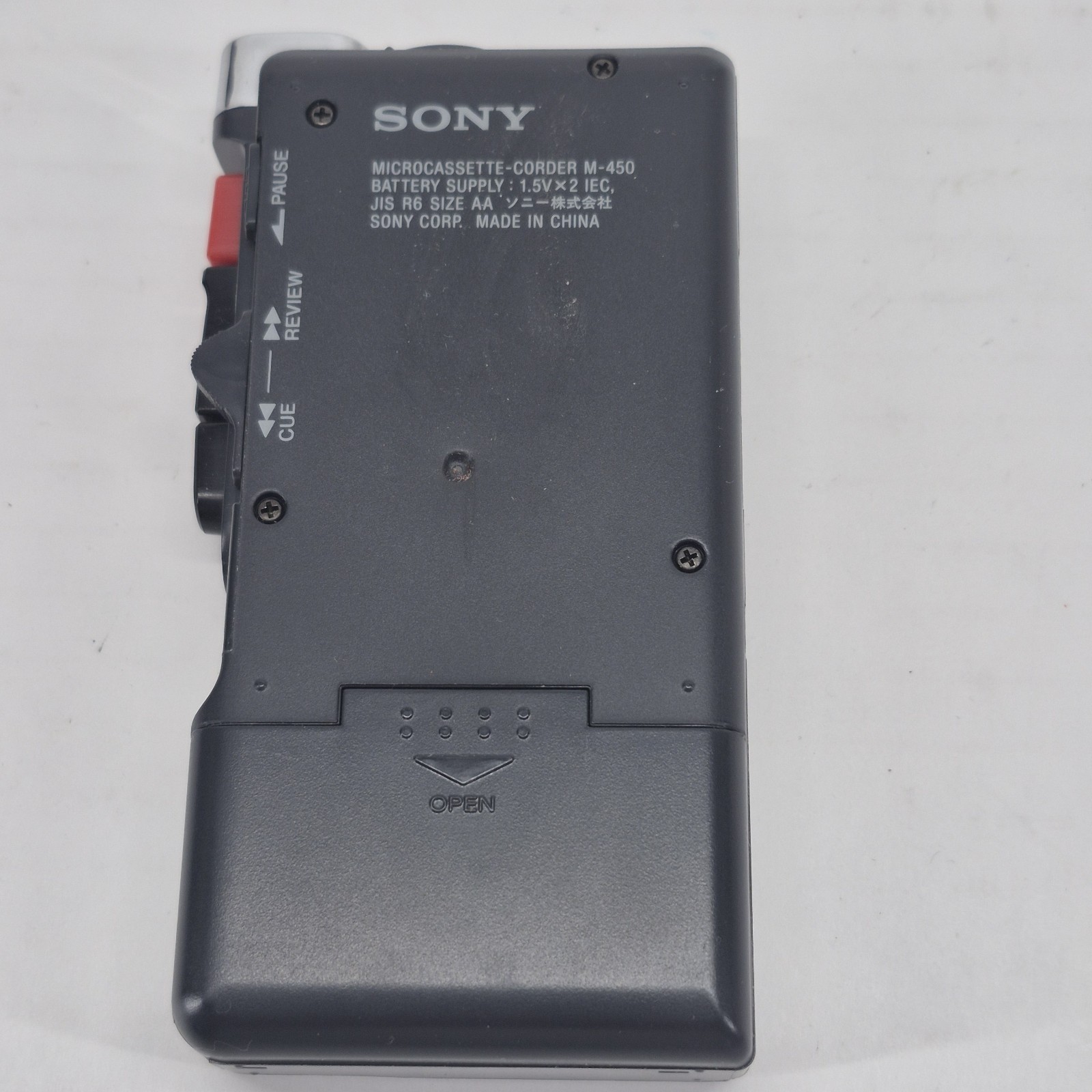 Sony M-450 Microcassette Voice Recorder Auto Shut Off Handheld