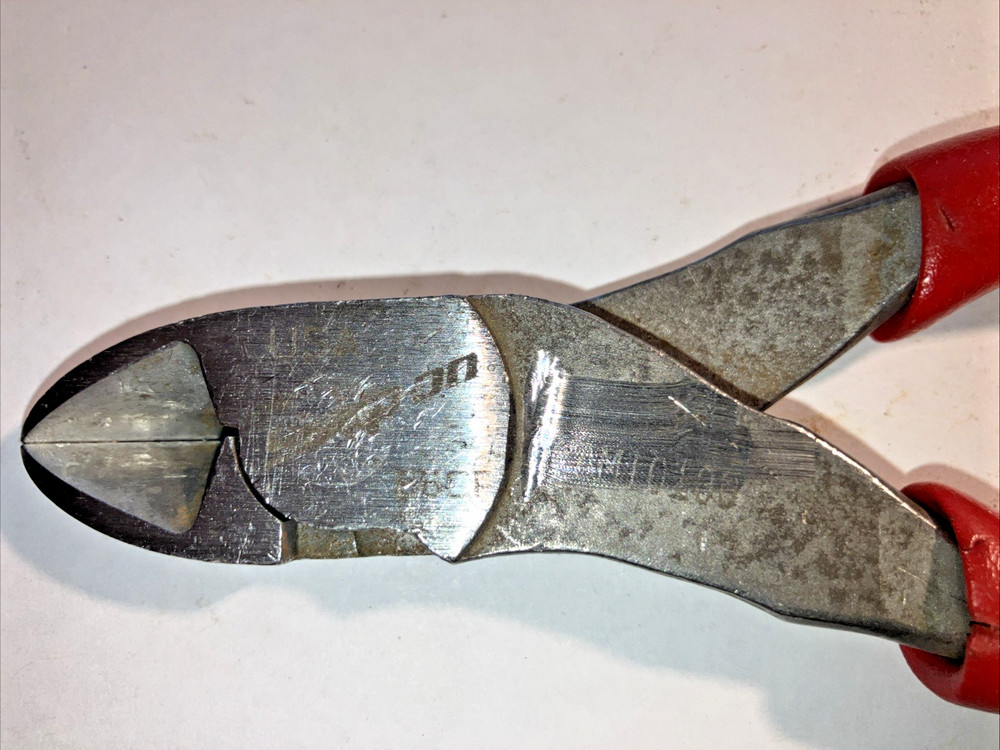 Snap-on Tools 86CF 6" Diagonal Cutters Red Soft Grip USA