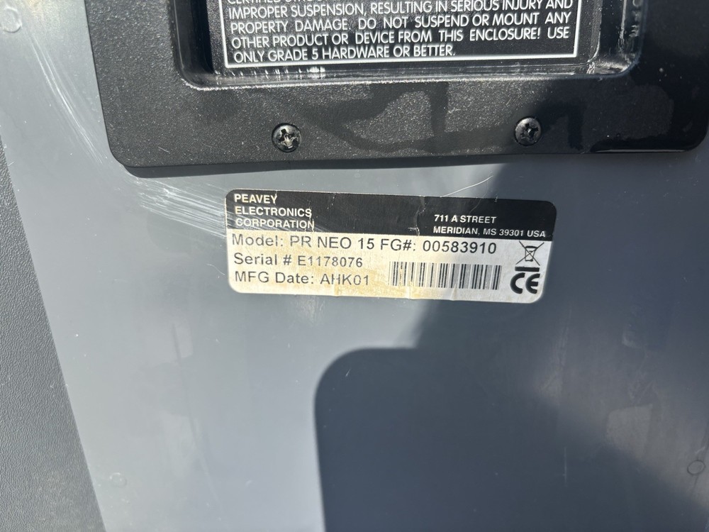 Peavey PR15 PA Speaker