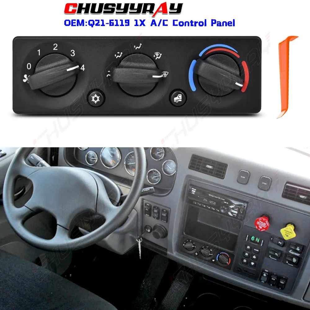 Q21-6119 AC Heater Control Module Panel Fit For Peterbilt 389 2008-2025