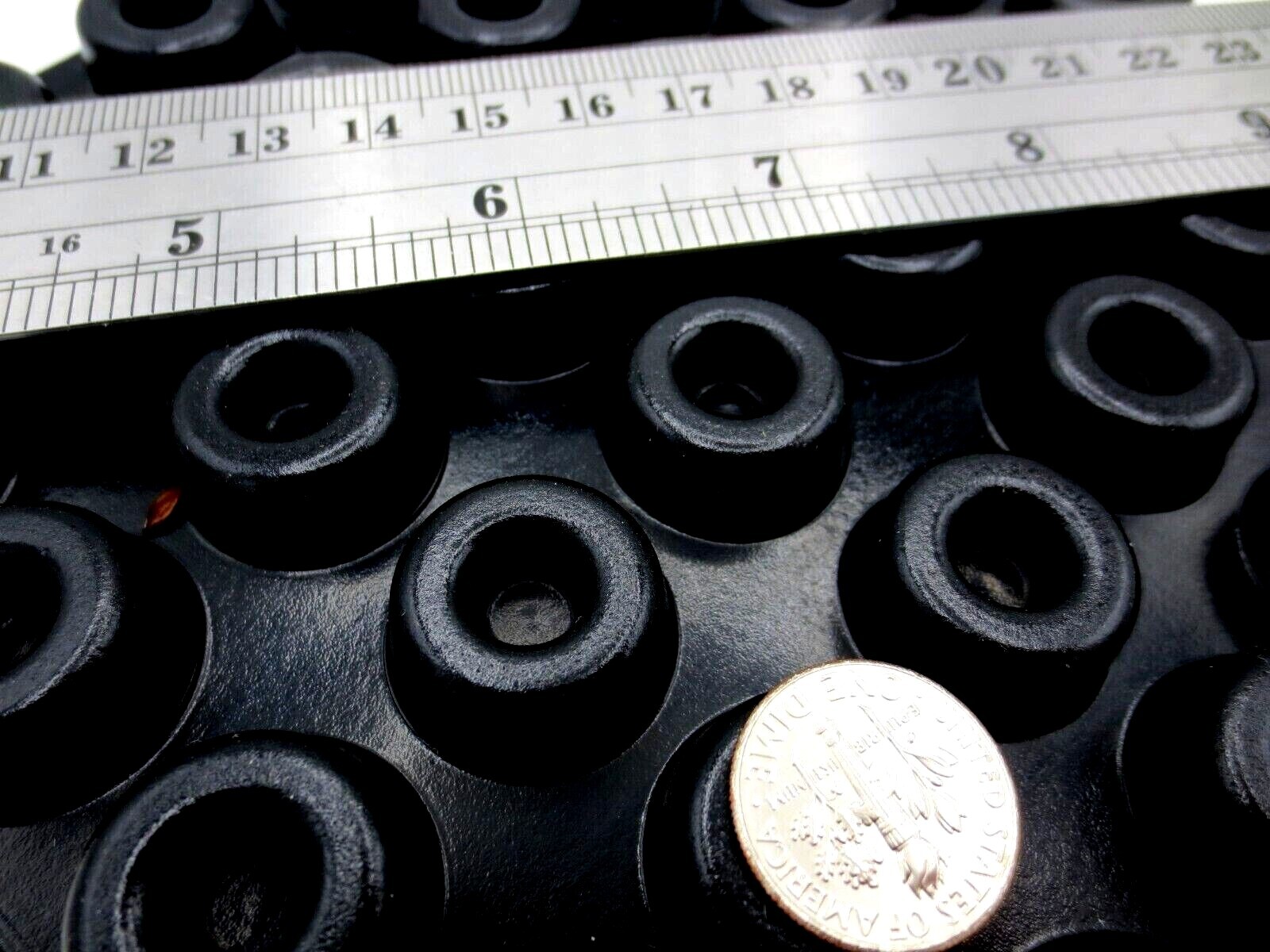 Stick-On Adhesive Durable Rubber Pad, Had 7/8" Round Pad, Is 3/8" Tall