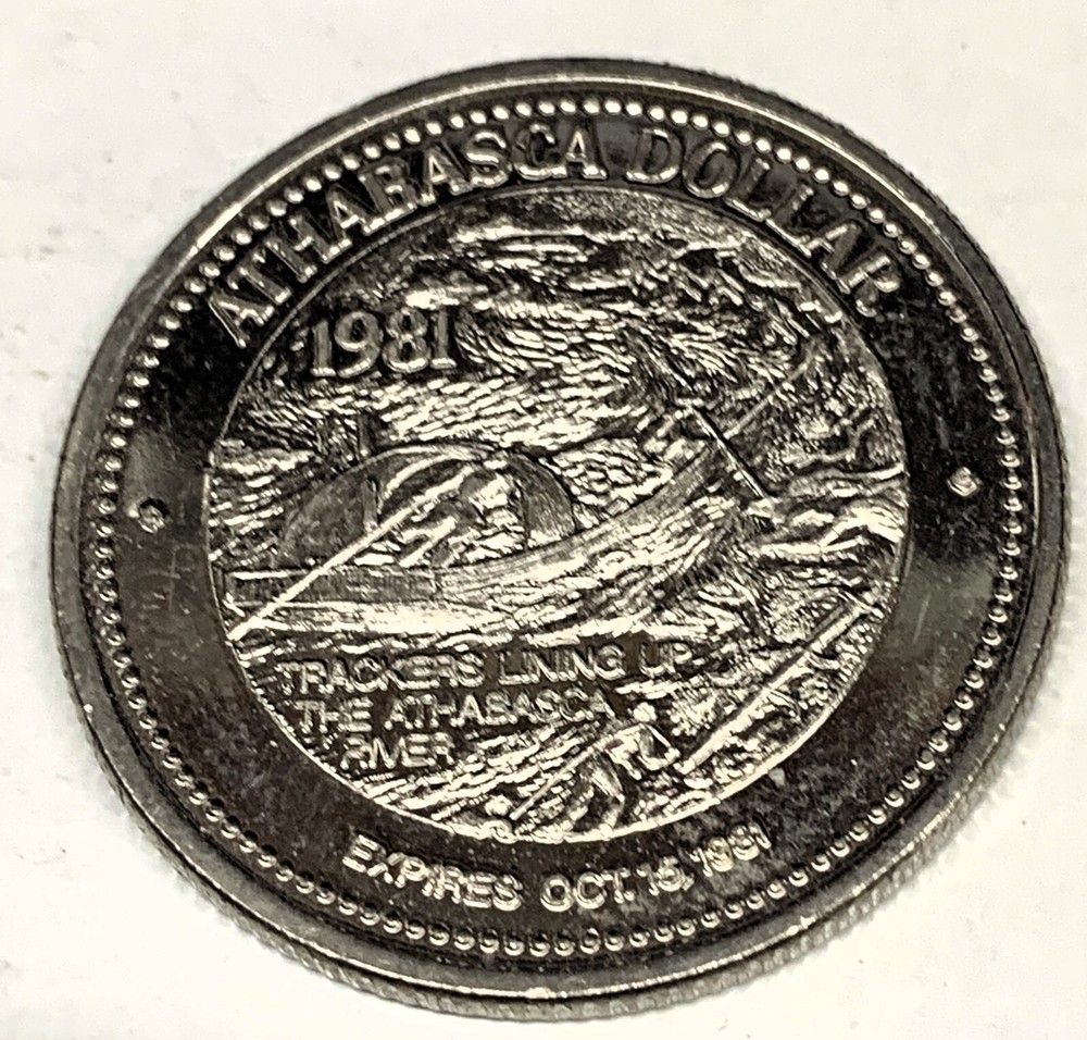 # C3808 ATHABASCA DISTRICT TRADE DOLLAR COIN, 1981