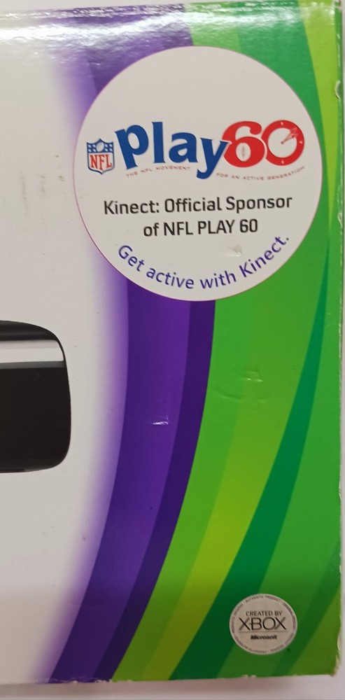 XBOX 360 KINECT SENSOR INCLUDES KINECT ADVENTURES VIDEO GAME OPENED SEE PICS