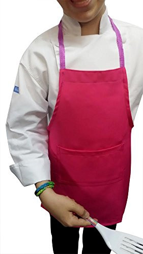 Chefskin Teen Chef Apron Hat Set White for Schools, New