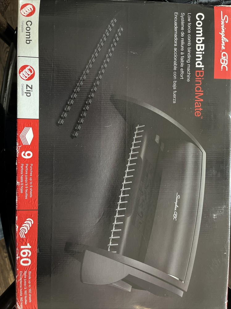 Swingline GBC CombBind Bindmate Binding Machine Zip - 7706170  Machine Only