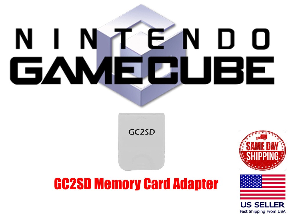 Nintendo GameCube GC2SD MICRO SD Card Adapter For NGC Game Cube Memory Card