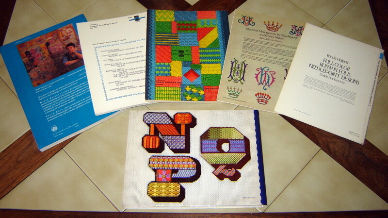 Lot (6) NEEDLEPOINT Instructional Crafting Books - Glorious, New Methods, Dover