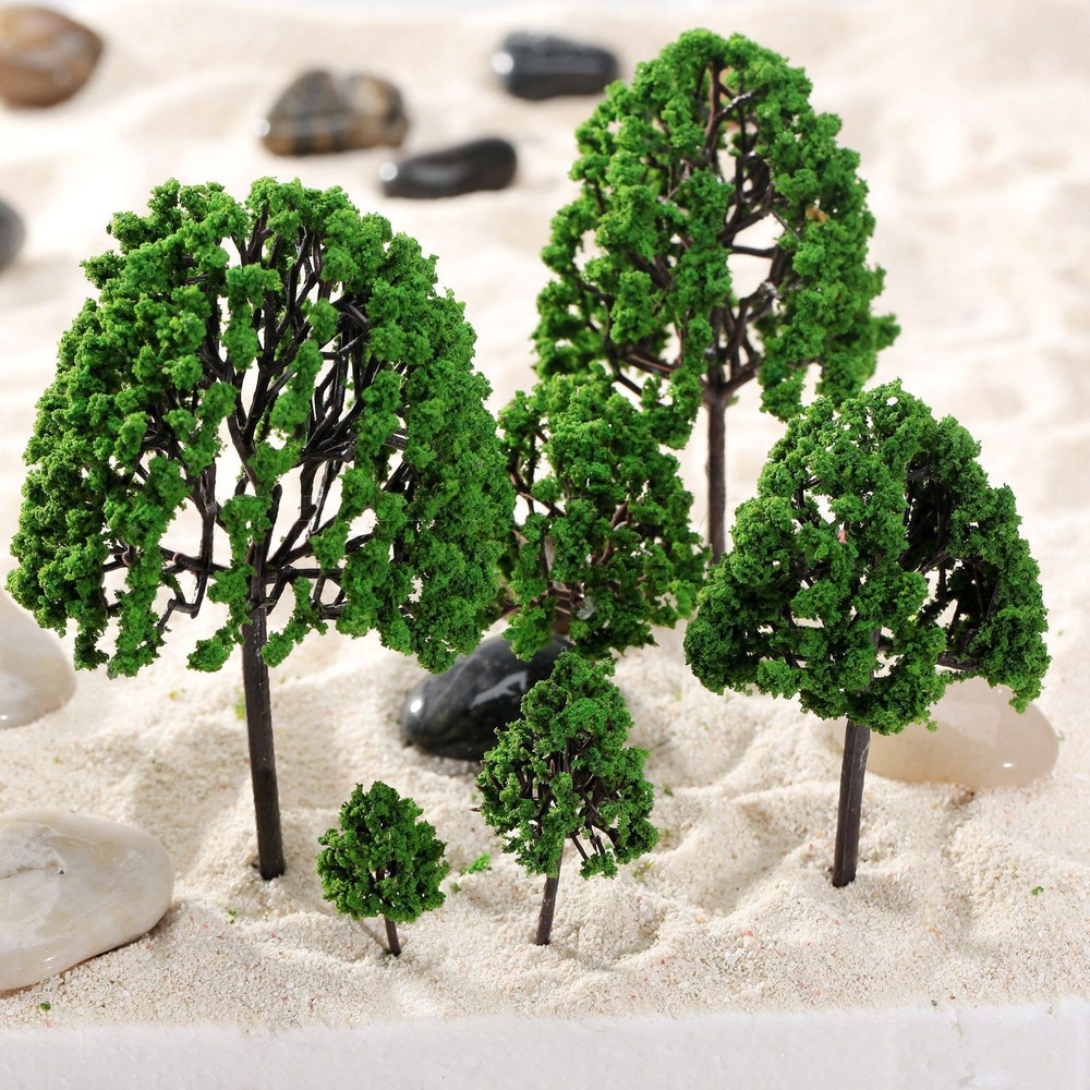 11pcs Assorted Tree Model Train Park Railway Diorama Scenery Layout O Scale 1:50
