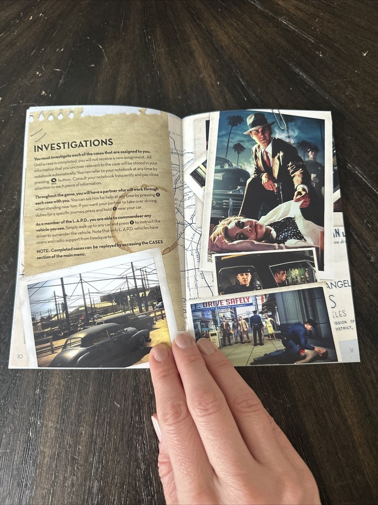 XBOX 360 Manual Only L.A. Noire