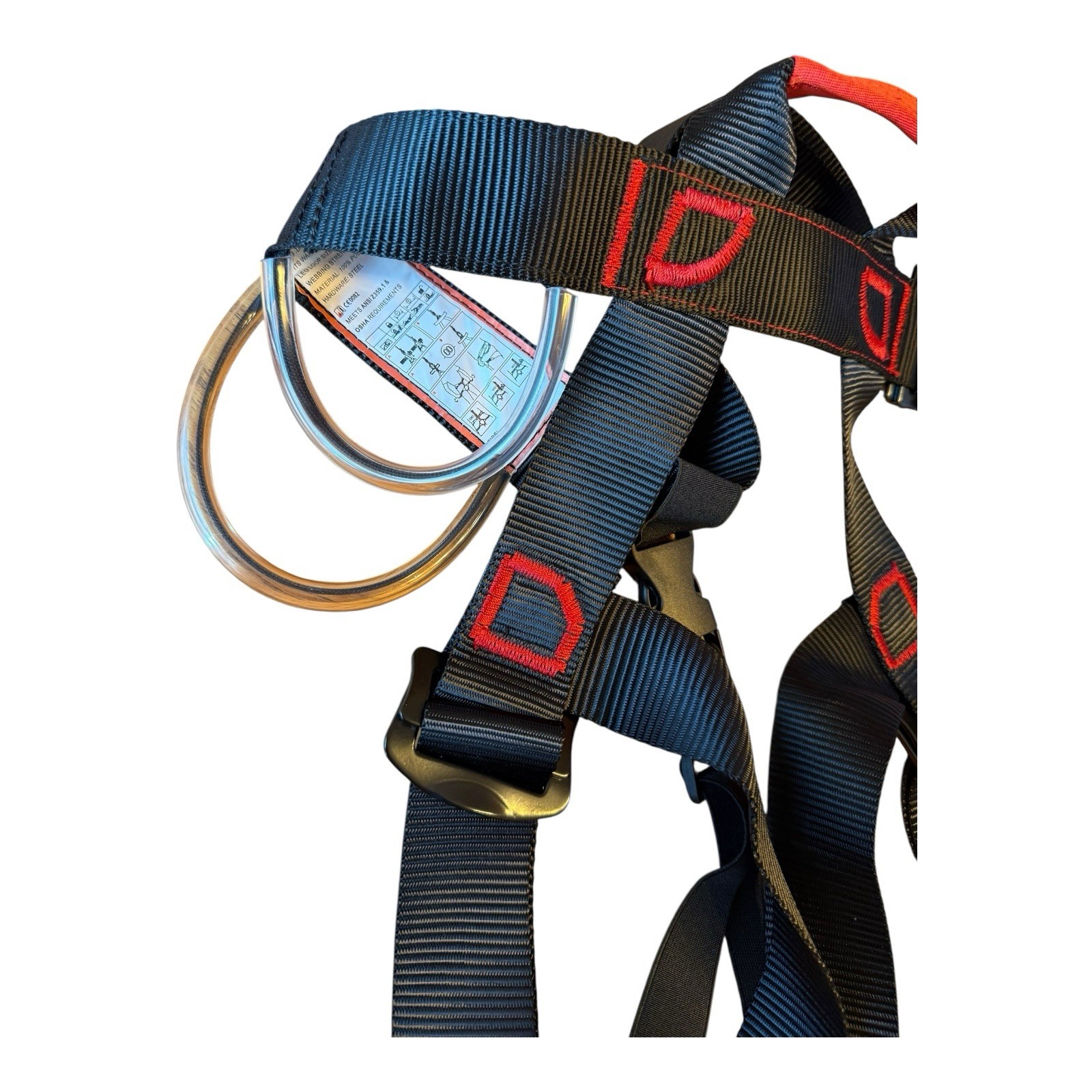 Thickened Safety Harness Climbing Harness 22 KN 20”-48” Waist Meets ANSI/OSHA